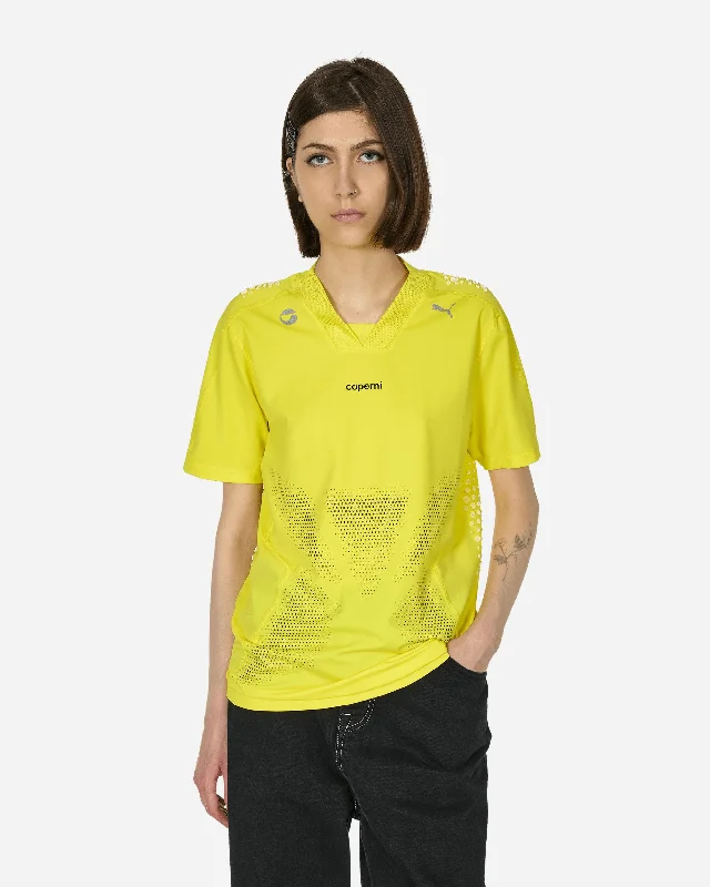 Women's Blouse with Boat NeckPuma Football Jersey Court Yellow