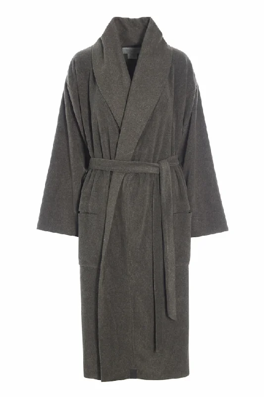 women's button-down pajama shirtsBATHROBE WOMEN MIDI - 7128 MIDI - BARK