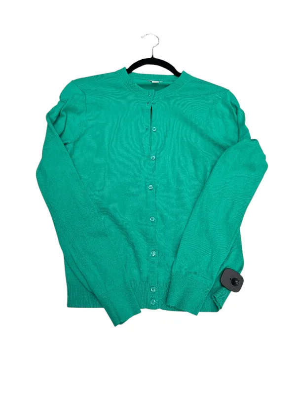 Women's Lapel Collar SweatersCardigan By J. Crew In Green, Size: S