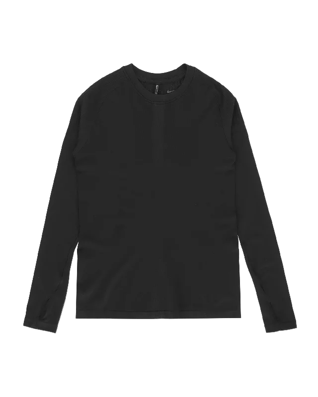 Women's Blouse with LaceMMW Longsleeve Top Black