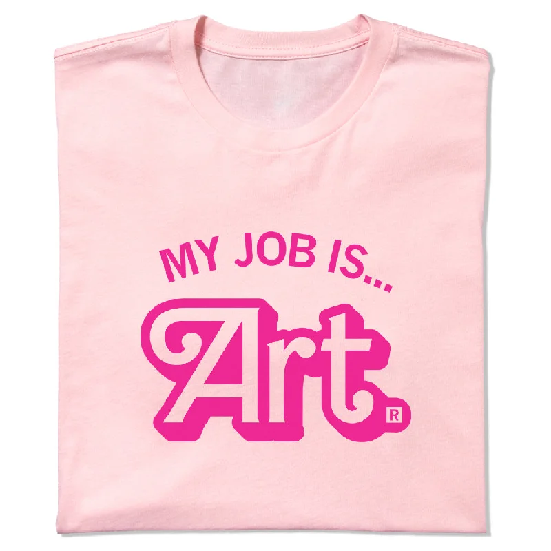 Women's Blouse with Notched CollarMy Job is Art