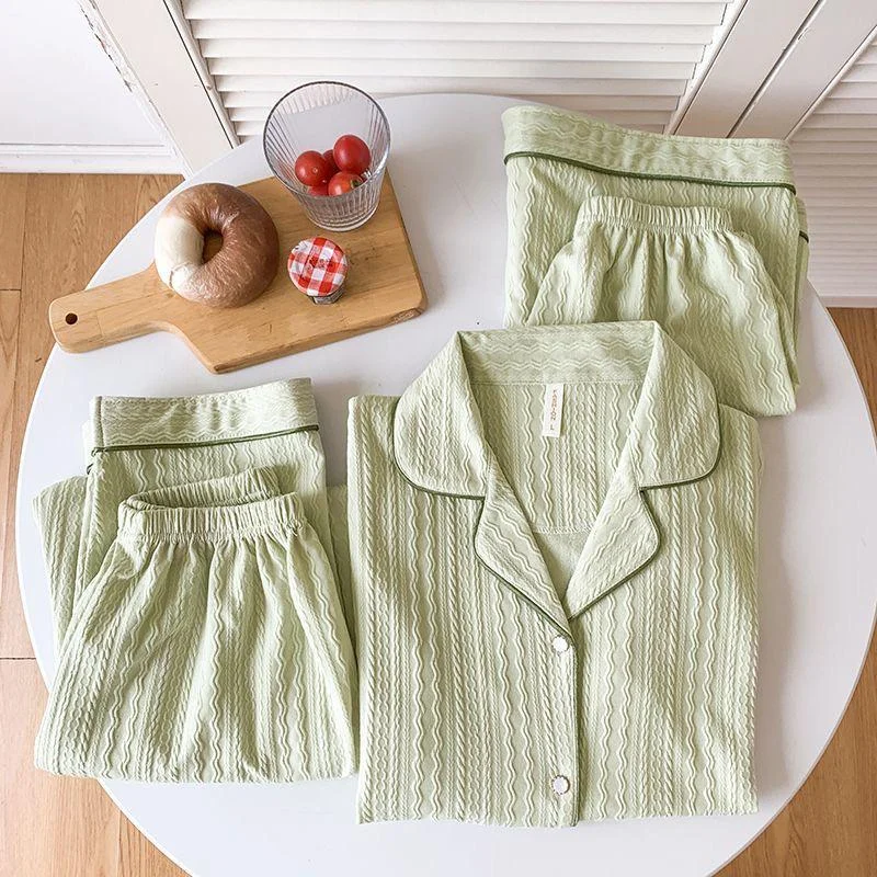 women's pajamas with breathable fabricPaula 3 Pc Set Cotton Nightsuits