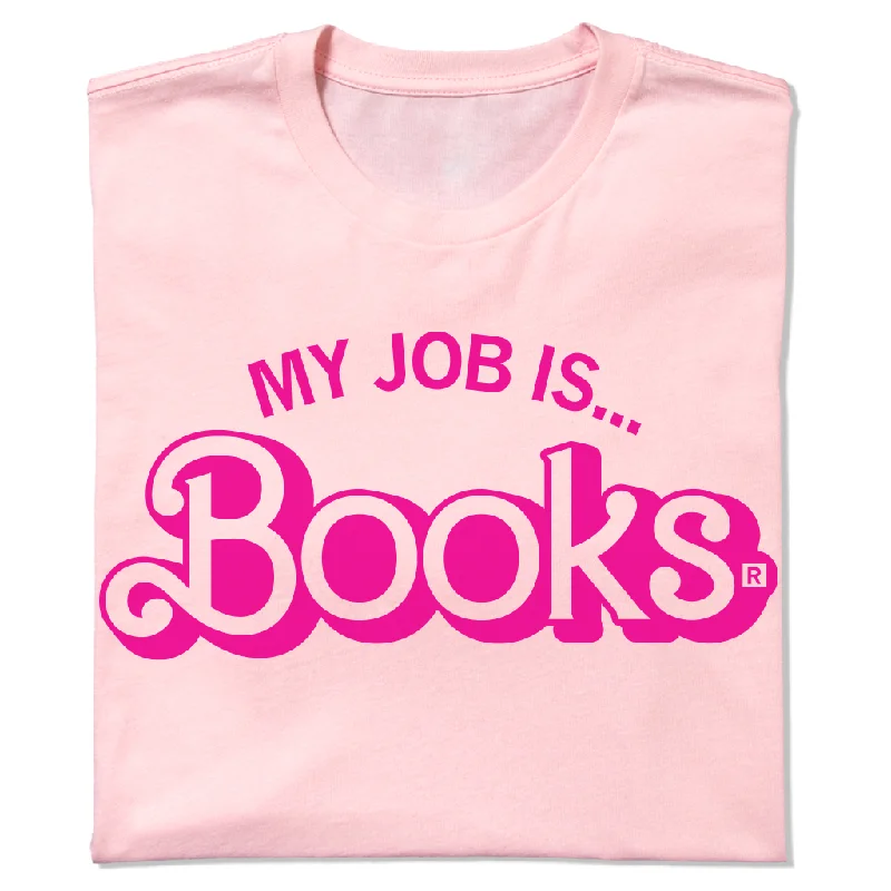 Women's Blouse with EmbroideryMy Job is Books