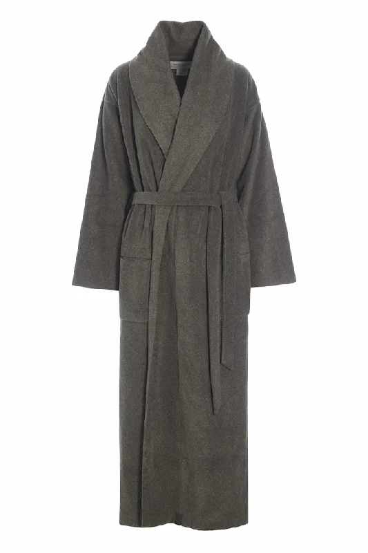 women's short sleeve pajama setsBATHROBE WOMEN MAXI - 7128 MAXI - BARK