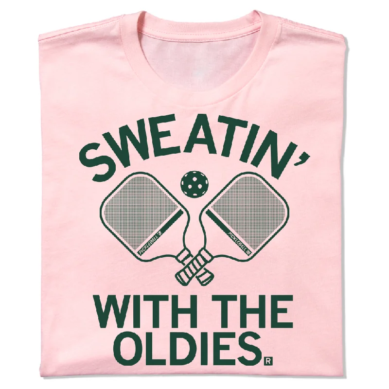 Women's Blouse with Collarless DesignPickleball: Sweatin With The Oldies