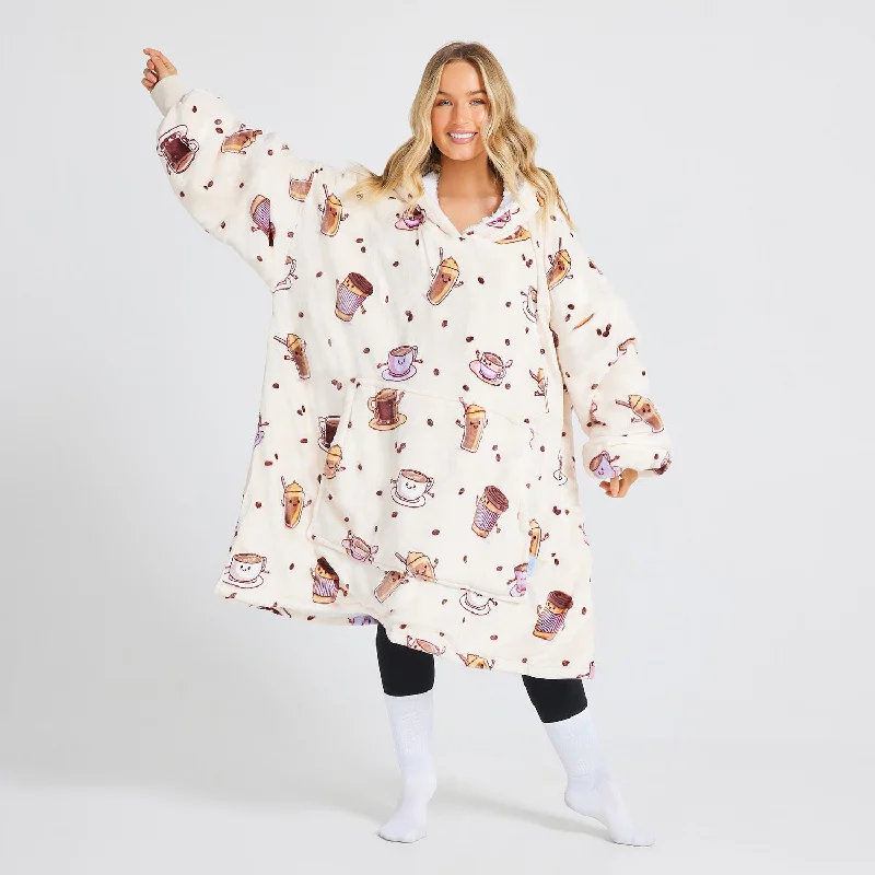 floral print women's pajamasCoffee