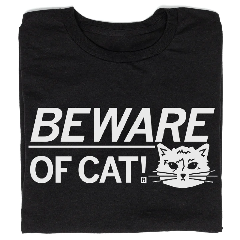 Women's Ruffled BlouseBeware Of Cat