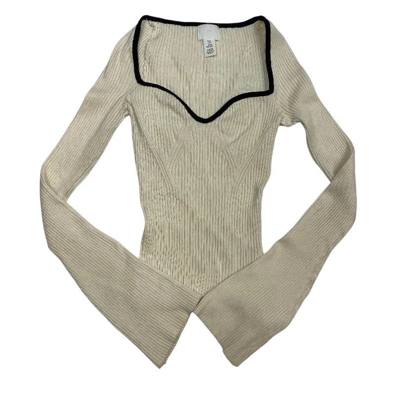 Women's Blended SweatersSweater By H&m In Cream, Size: S