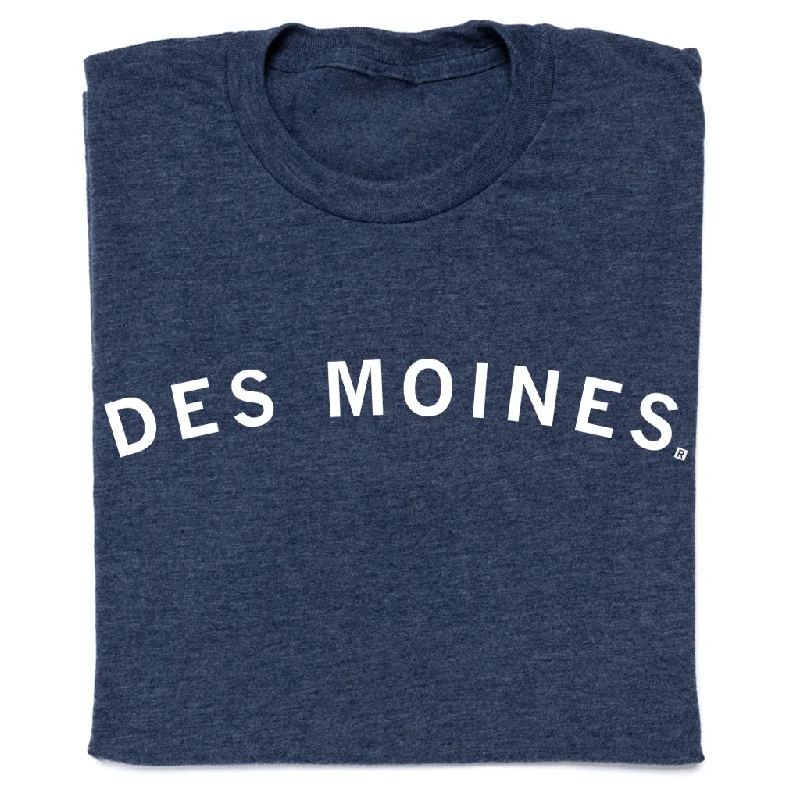 Women's Silk BlouseDes Moines Curved Logo