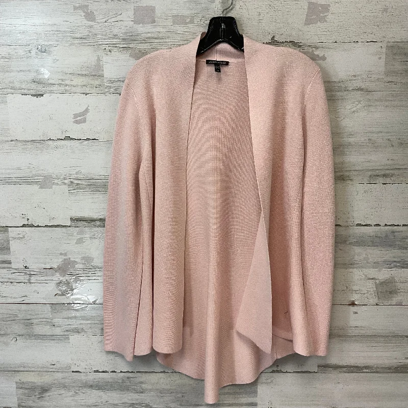 Women's Shirt Collar SweatersSweater Cardigan By Eileen Fisher In Pink, Size: S