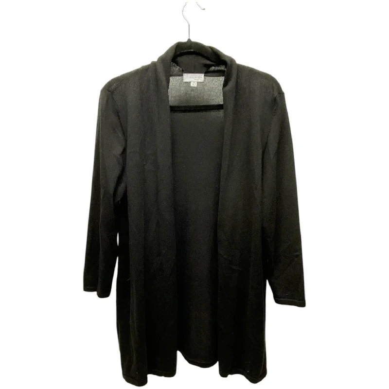 Women's Tasseled SweatersCardigan By Amber Sun In Black, Size: M