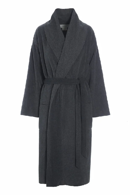 women's pajamas with built-in braBATHROBE WOMEN MIDI - 7128 MIDI - SOFT BLACK