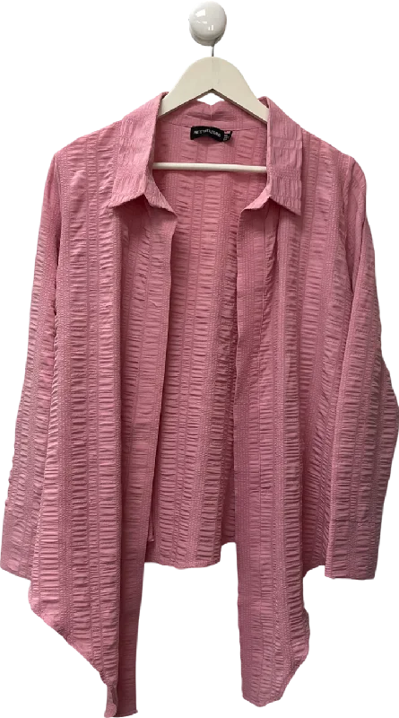 Women's Turkish Wool SweatersPrettyLittleThing Pink Button Less Summer Shirt UK 12