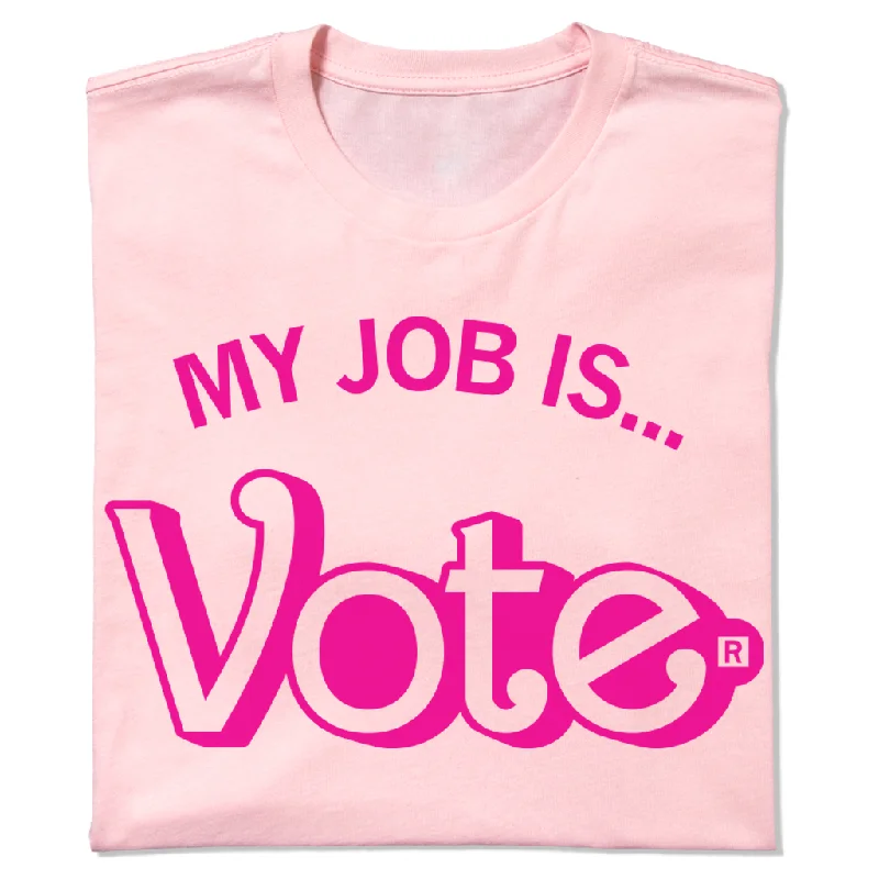 Women's Blouse with Boat CollarMy Job Is Vote