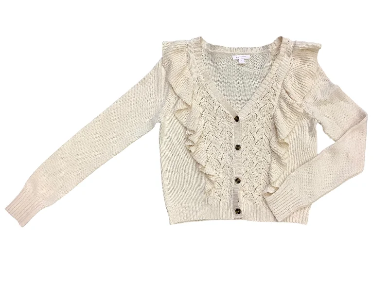 Women's Peter Pan Collar SweatersSweater Cardigan By Lc Lauren Conrad In Cream, Size: S