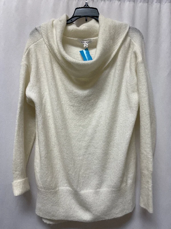 Women's Mandarin Collar SweatersSweater By Studio Works In Cream, Size: Xl