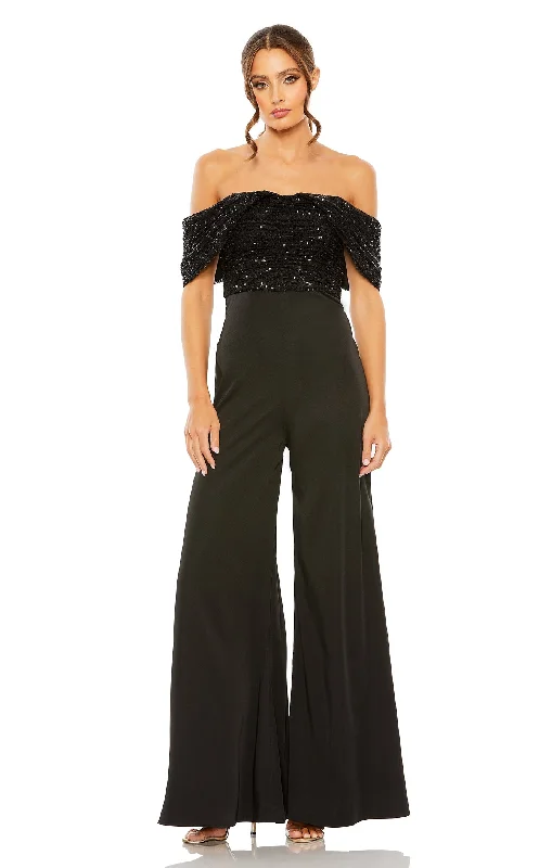 Women's Jumpsuits with Mandarin CollarMac Duggal 11667 Jumpsuit