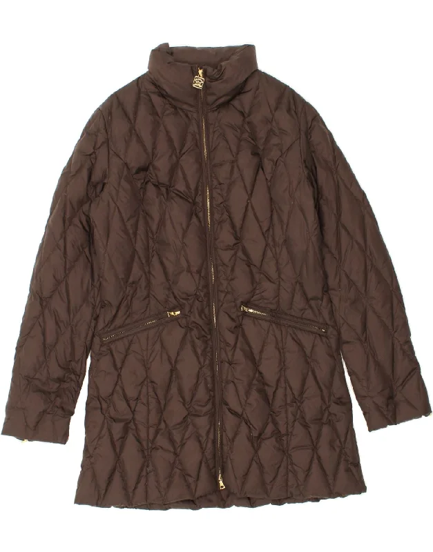 Women's Down CoatsPAUL & SHARK Womens Padded Coat UK 14 Medium Brown Polyamide