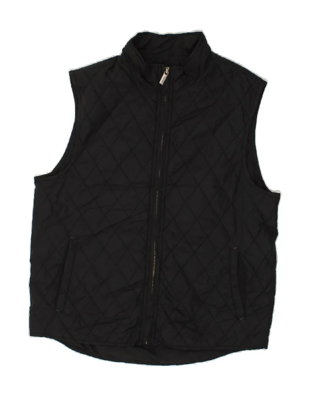 Women's Coats with ZipperMASSIMO DUTTI Womens Quilted Gilet UK 14 Medium Black