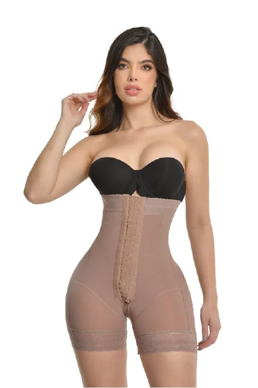 thigh slimmer shapewear pantsSHORT PUSH UP TALLE SÚPER  ALTO CON 3 FILAS DE BROCHES REALCE BOOTYLICIOUS