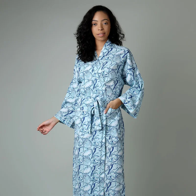 women's pajamas in soft, breathable materialsShells on the Beach Robe