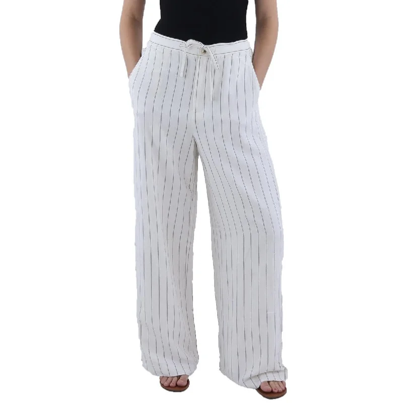 Women's Jodhpurs with Mid WaistWomens Pinstripe Tie Waist Dress Pants