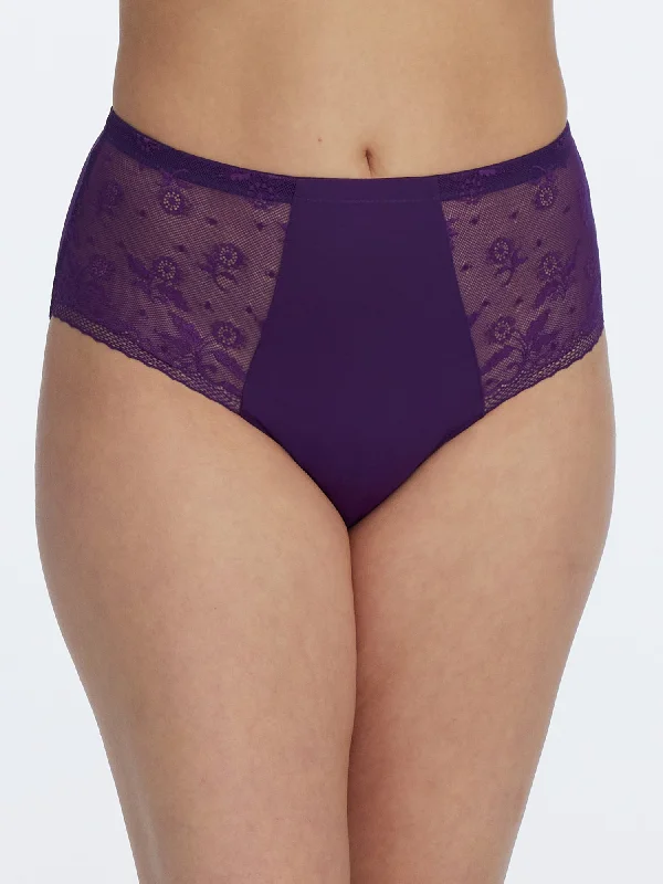 breathable modal underwear for hot weatherLacy High Rise Brief