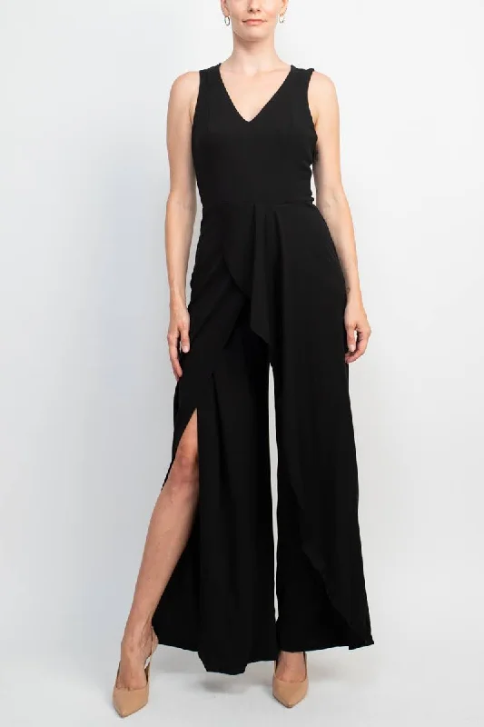 Women's Jumpsuits with Short LengthMarina 264056 Long Evening Formal Ruffle Jumpsuit