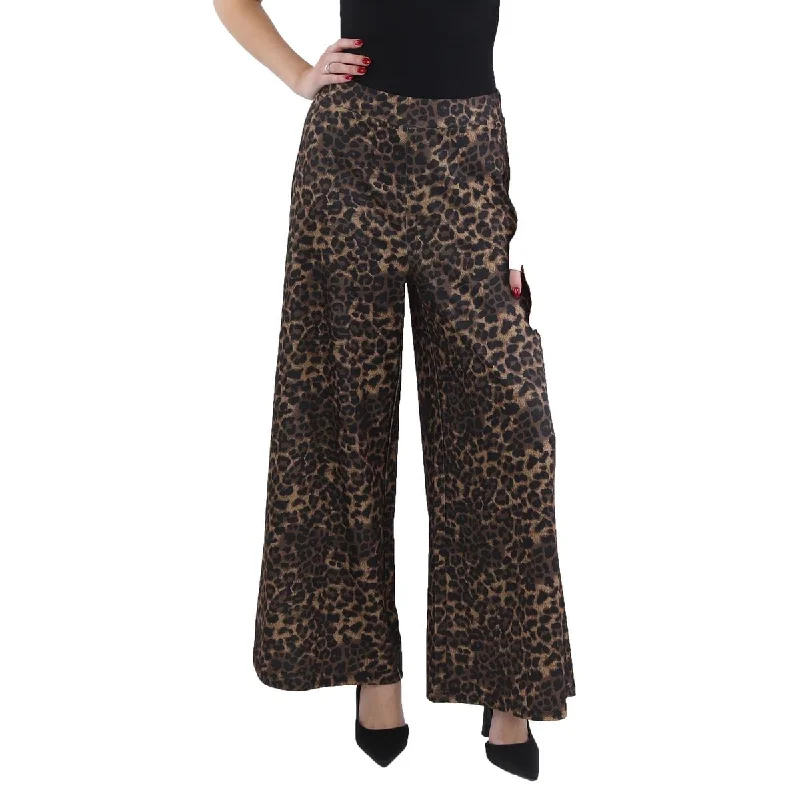 Women's JeggingsWomens Animal Print Long Wide Leg Pants