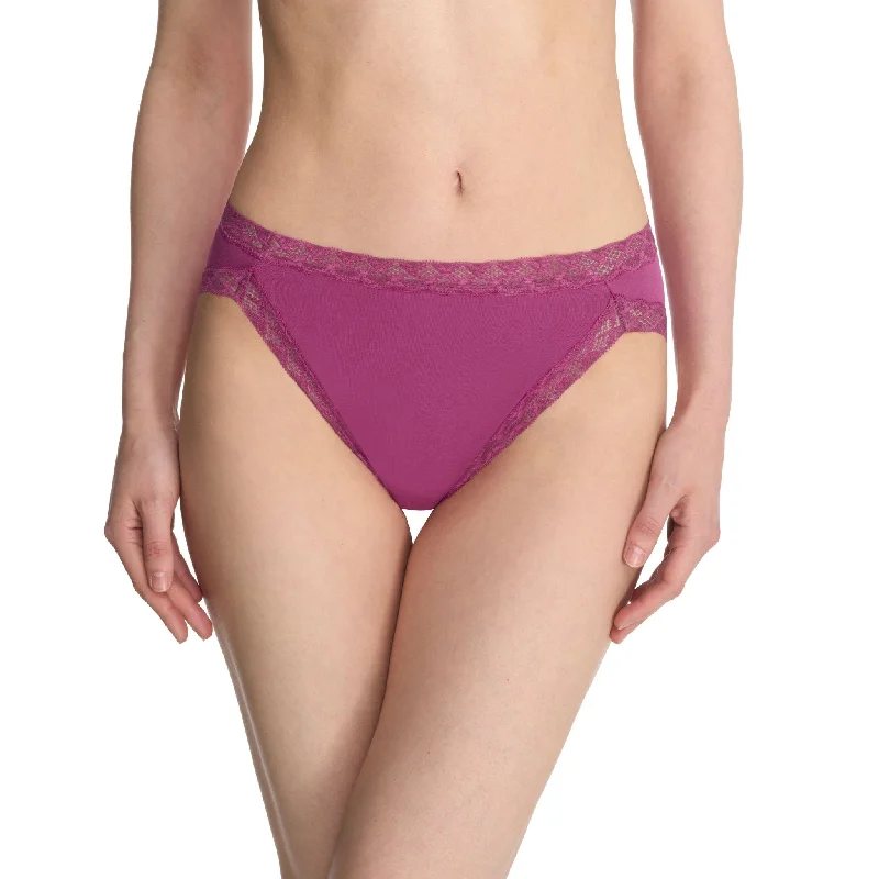 lightweight mesh panties with a lace overlay for a romantic touchBliss Cotton French Cut Brief