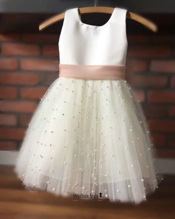 Women's Boho SkirtsPearl Skirt Flower Girl Dress