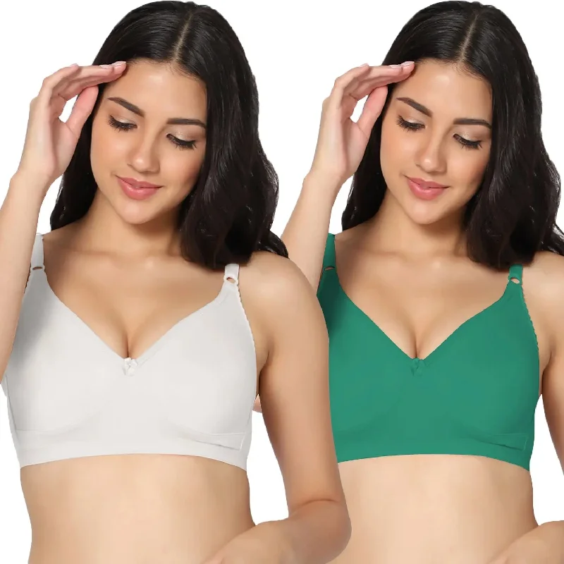 mastectomy bra with foam liningFull Coverage Non-Padded Bra (Pack of 2)