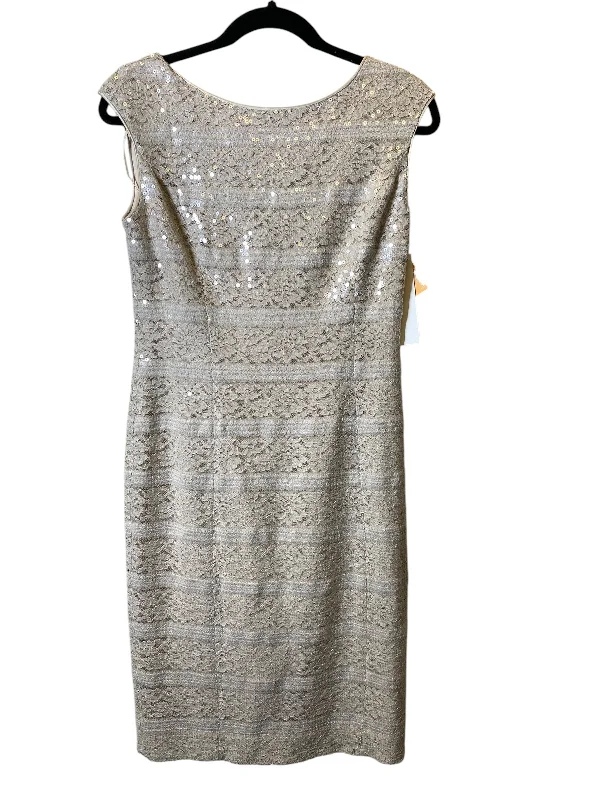 Women's Rounded Collar DressesDress Party Midi By Vince Camuto In Beige, Size: S