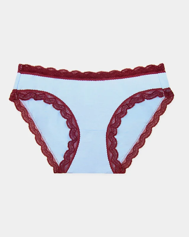 seamless lace panties for a smooth look under clothesThe Original Brief - Aruba Blue and Rouge