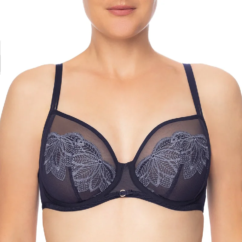 convertible strapless braConturelle Luxury Desire Sheer Lace Underwired Bra in Endless Blue