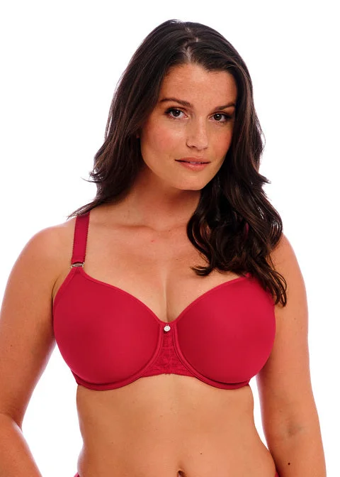 wireless bra for daily wearReflect Red Uw Moulded Spacer Bra