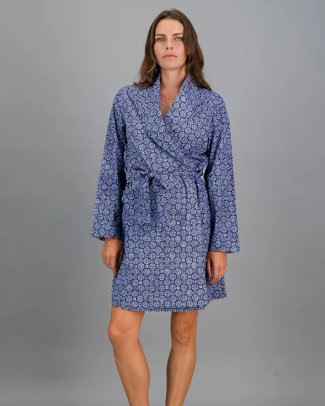 women's pajamas with a touch of luxuryWomens Woven Gown Indigo Floral