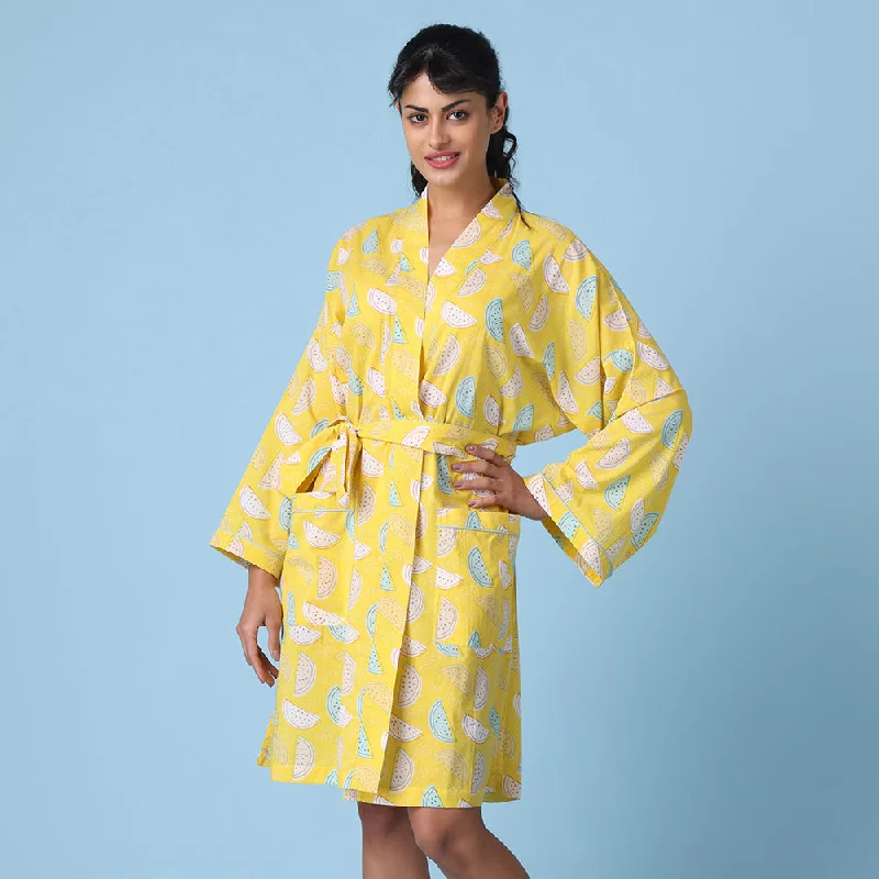 women's pajamas with a perfect blend of style and comfortMelon Short Robe