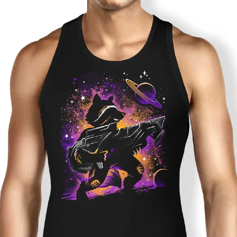 Women's Blouse with TasselsSpace Raccoon - Tank Top