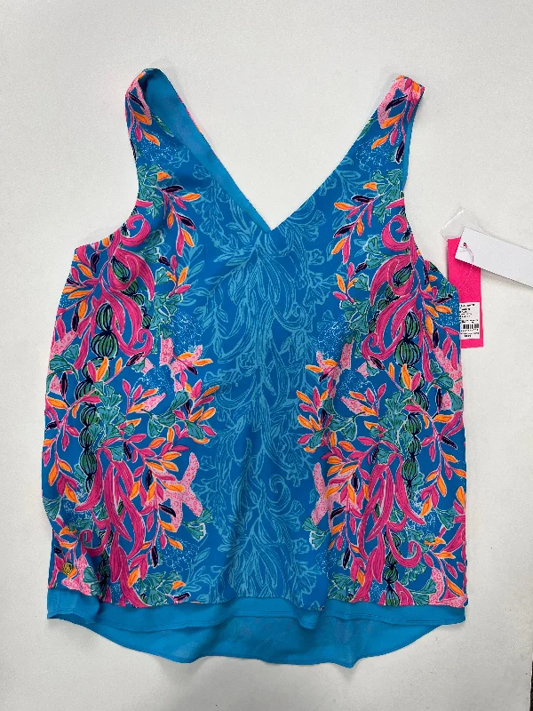 Women's Patterned BlouseMulti-colored Blouse Sleeveless Lilly Pulitzer NWT, Size Xs