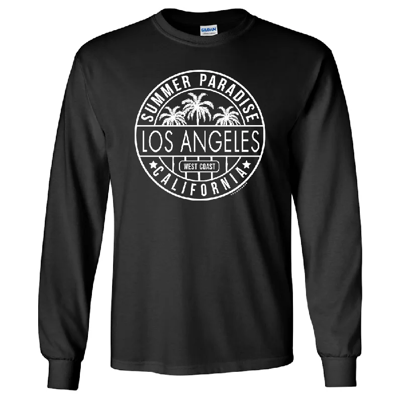 Women's Hooded Sweatshirts with Kangaroo PocketsLos Angeles California West Coast Long Sleeve Shirt