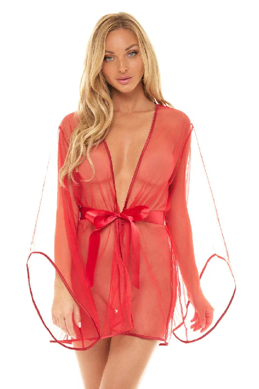 full-coverage bra for large bustsSydney Sheer Shortie Robe