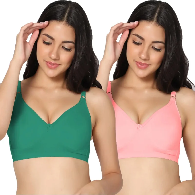 convertible halter-neck braFull Coverage Non-Padded Bra (Pack of 2)