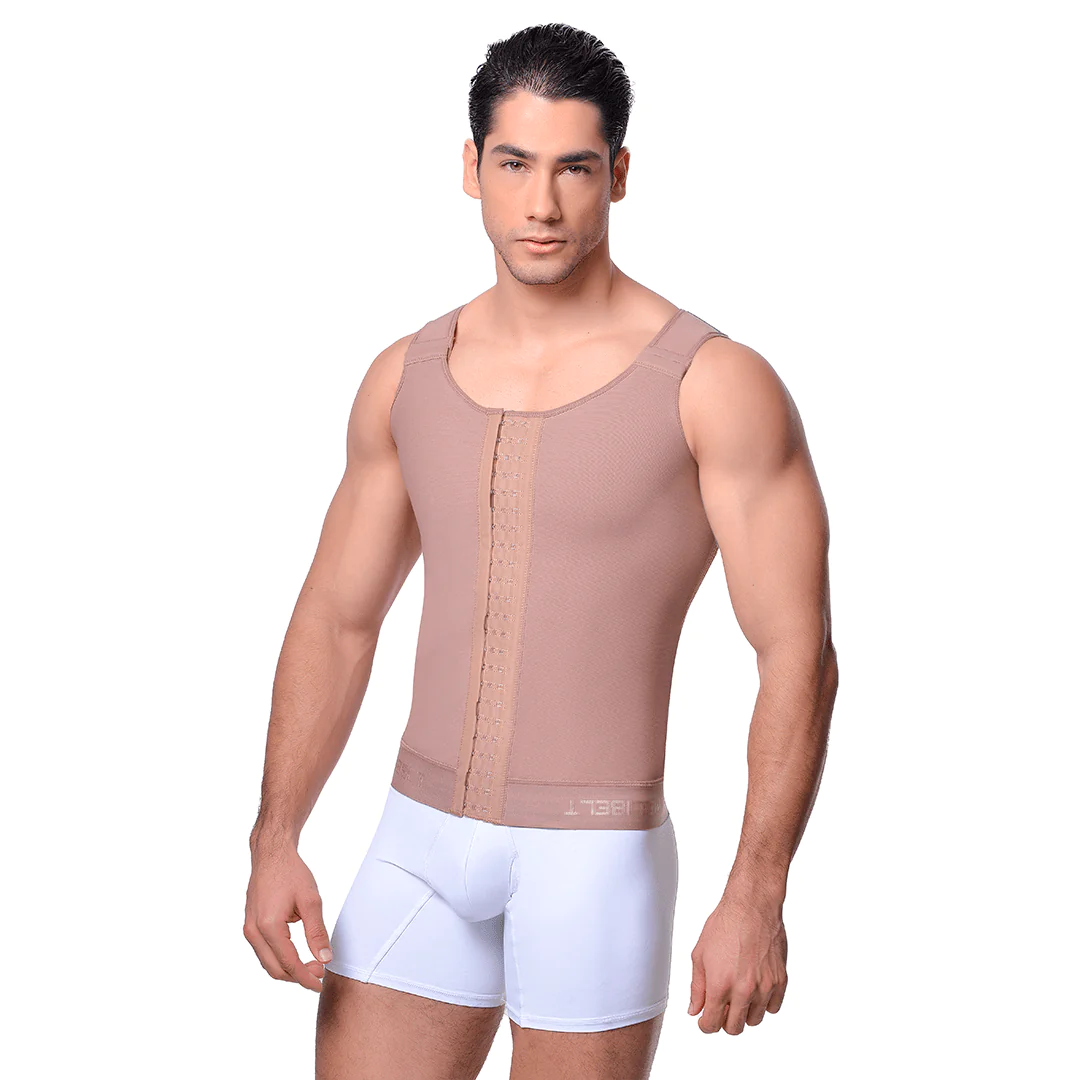 open-bust corset shapewear with adjustable straps for versatility4010 Men's Vest Plus Size Fajas Meli'belt