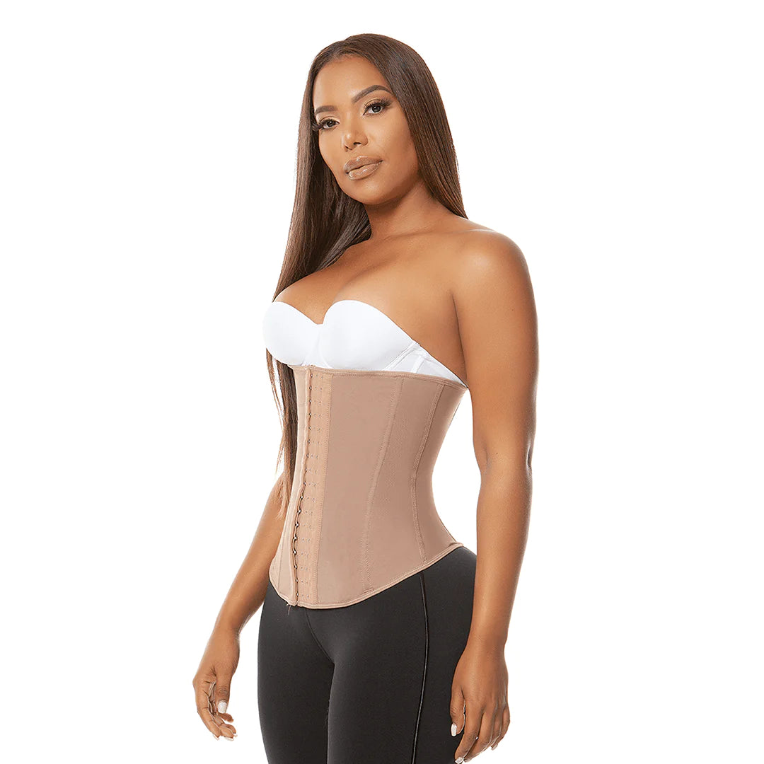 plus-size waist trainer with power mesh for firmness5017 cinturilla de 7 varillas Más Broches Meli’Belt