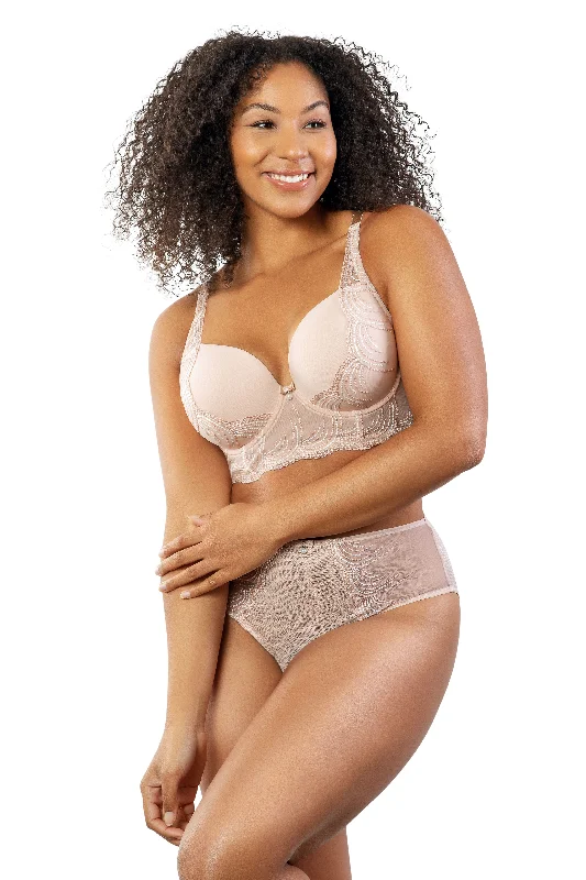 seamless underwire braPearl Longline plunge Bra