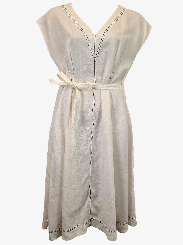 Women's Fit and Flare DressesAje Classic Linen Resort Maxi Dress Size 12