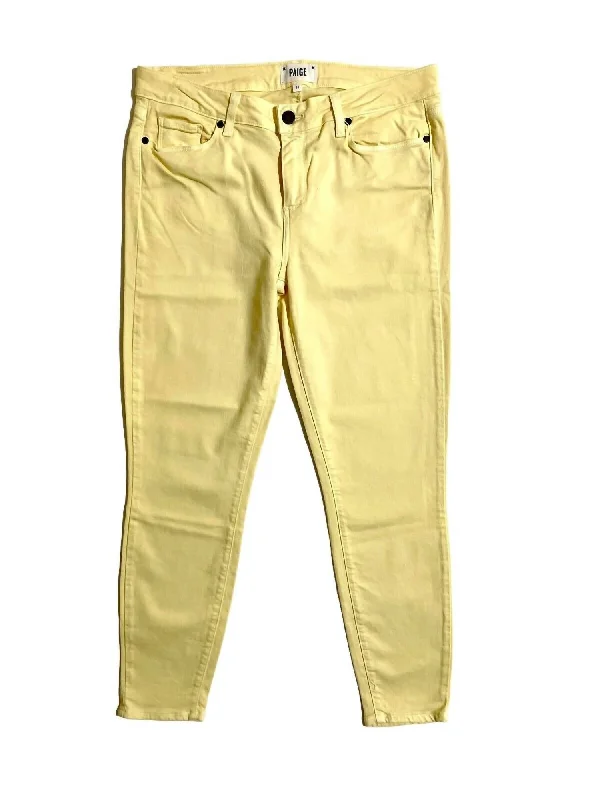 Women's Jodhpurs with Mid WaistWomen's Verdugo Ankle Skinny Stretch Jeans In Yellow