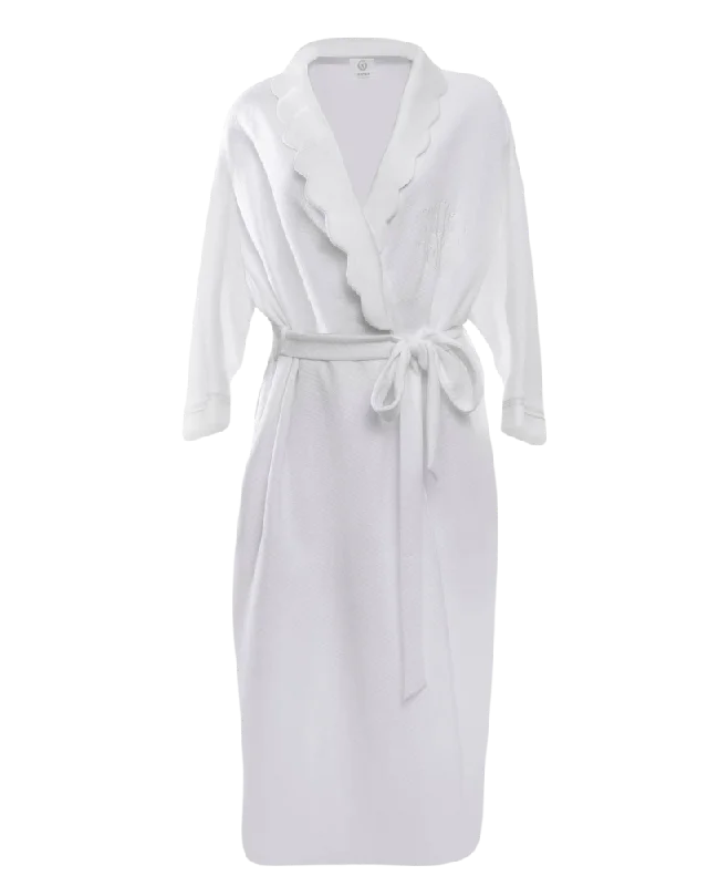 women's pajamas with a cozy, snug fit for ultimate comfortHelen Robe, White