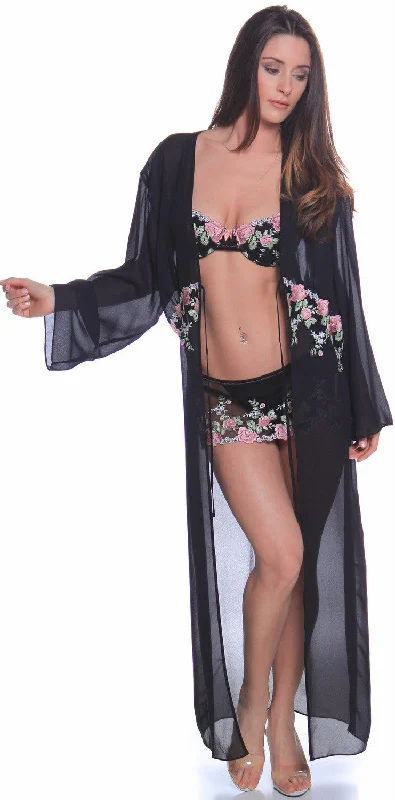 women's pajamas for hot summer nightsWomen's Georgette Long Robe  #3030